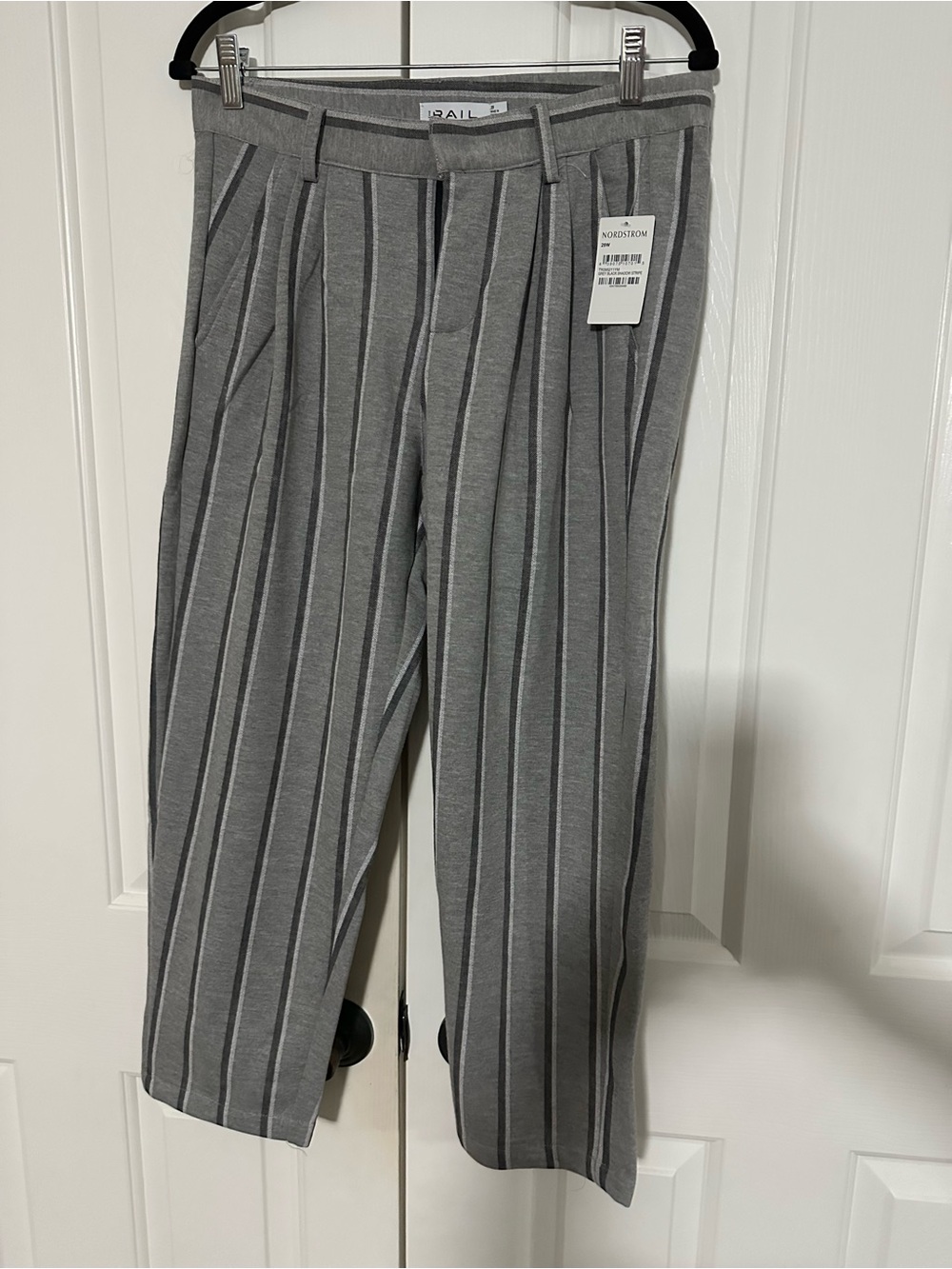 The Rail Gray Pinstripe Pants